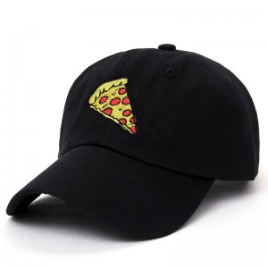 new pizza embroidery dad cap Trucker cotton Hat For Women Men Adjustable Size Baseball Cap Outdoor sports sun hat